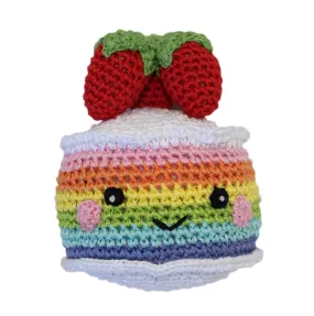 Organic Cotton Dog Toys - Rainbow Cake