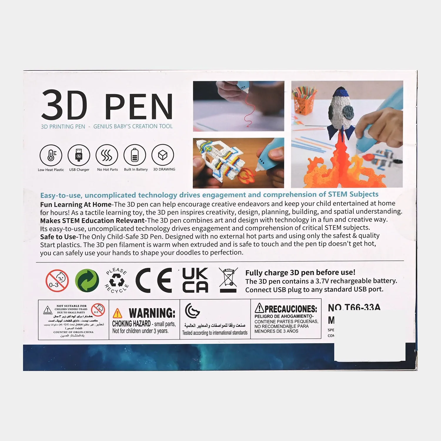 3D Printing Pen With Tool For Kids