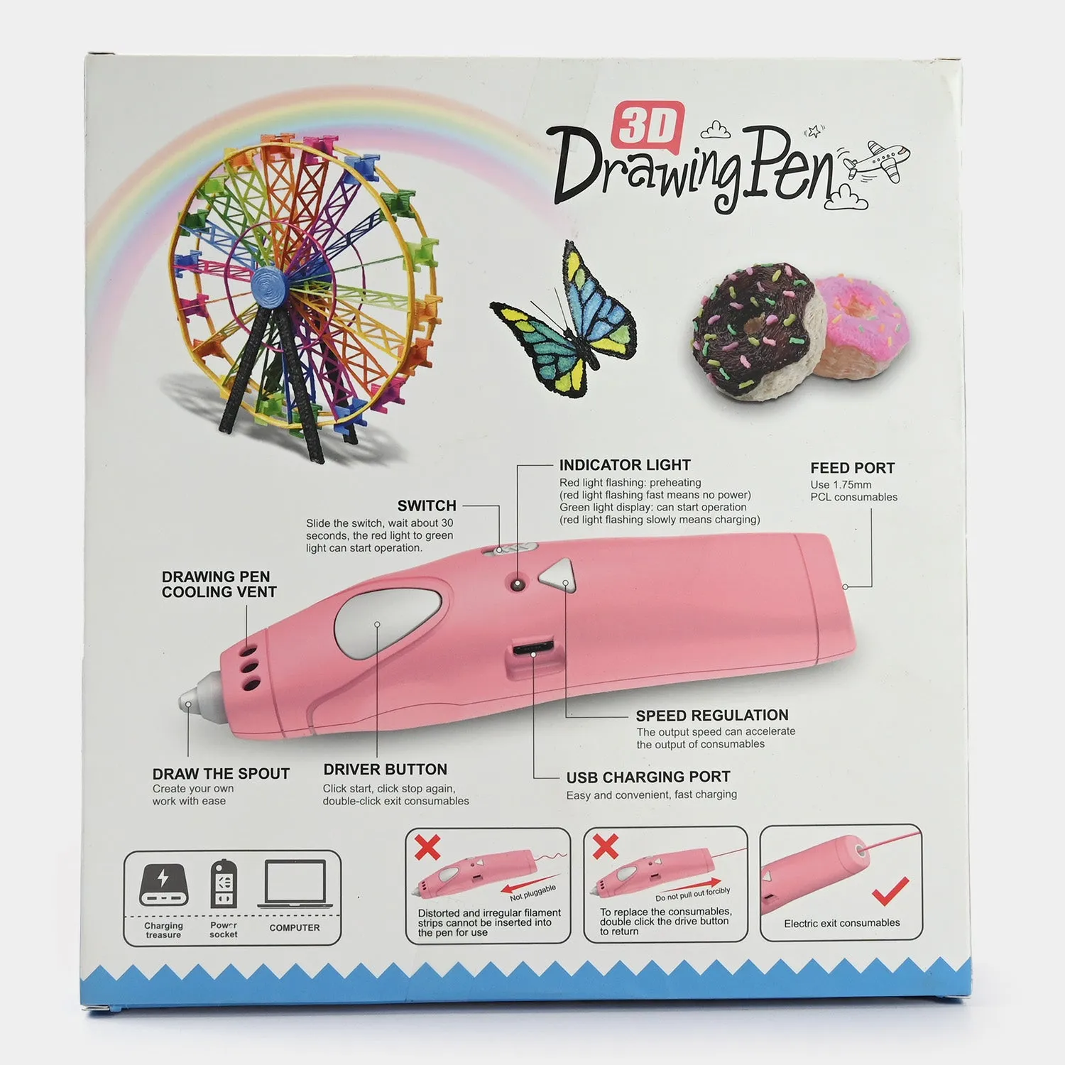 3D Printing Pen With Tool For Kids