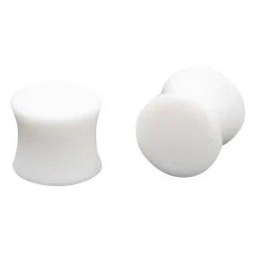 Acrylic White Saddle Plug