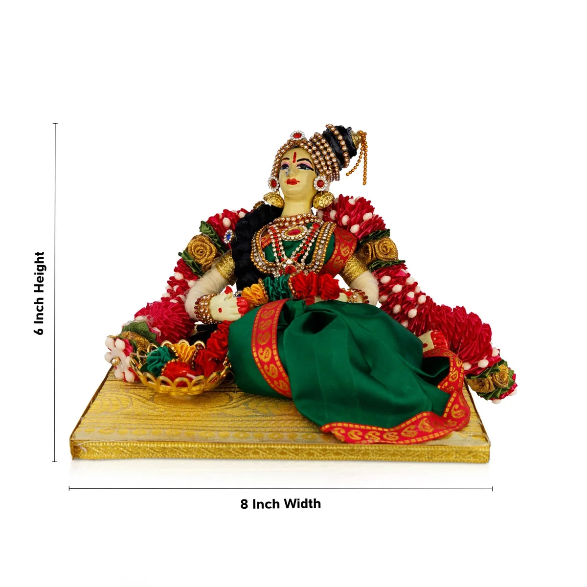 Andal Plastic Golu Bommai - 6 x 8 Inches | Giri Golu Doll/ Navaratri Golu Bomma/Gombe/Bommai