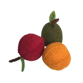 Apple, Pear and Orange Felt Toy by Papoose Toys