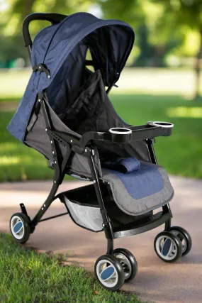 Baby Blue Stroller Dual Tone