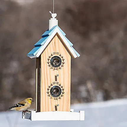 Birdfeeder - House with Wooden Roof