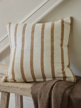 Camel Stripe Cushion Cover