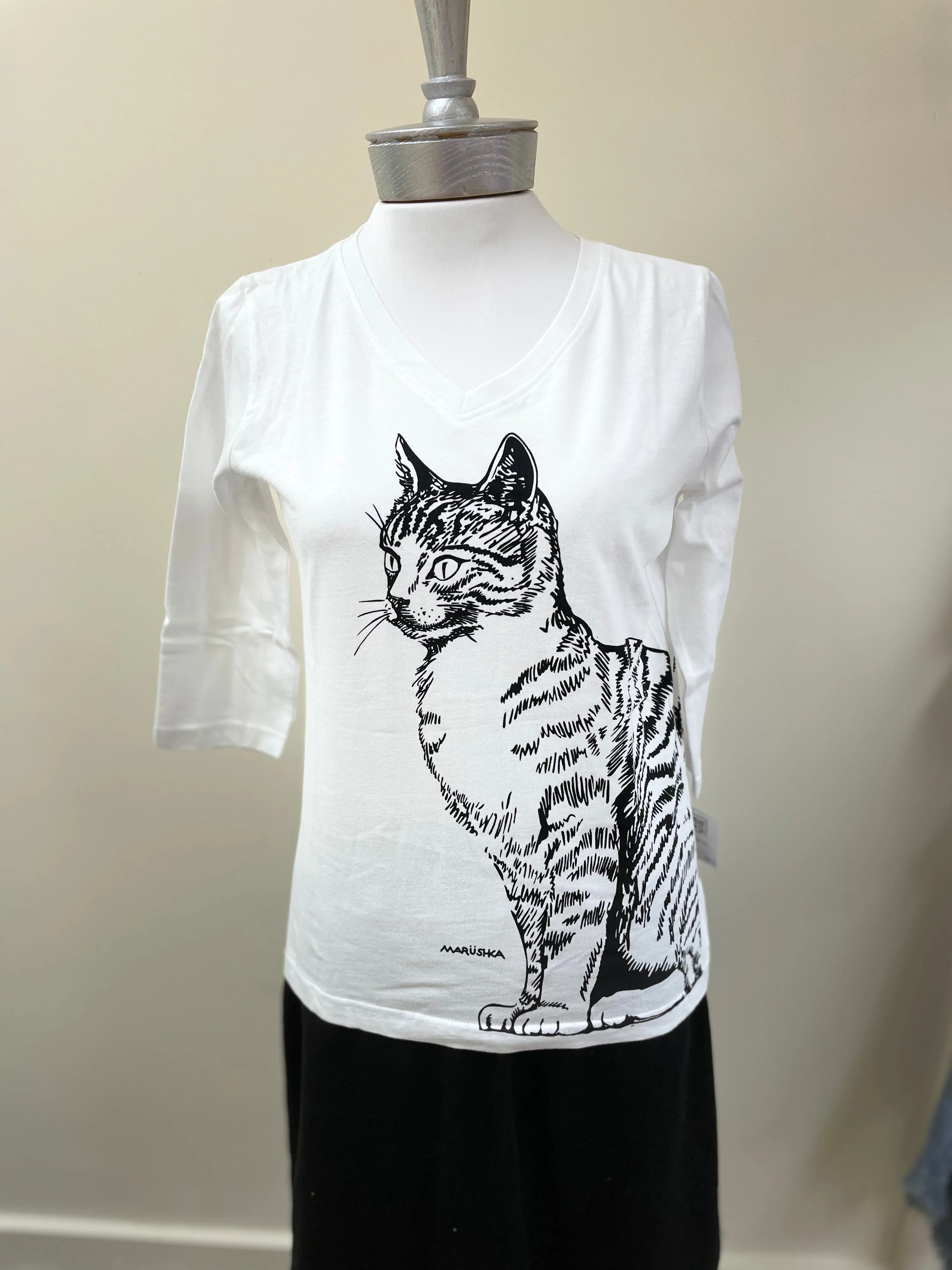 Cat Tail 3/4 Sleeve Tee