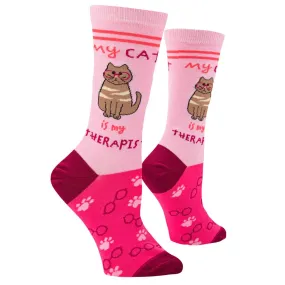 Cat Therapist Women's Crew Socks