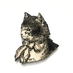 Cat With Bow Magnet