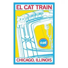 El Cat Train Poster