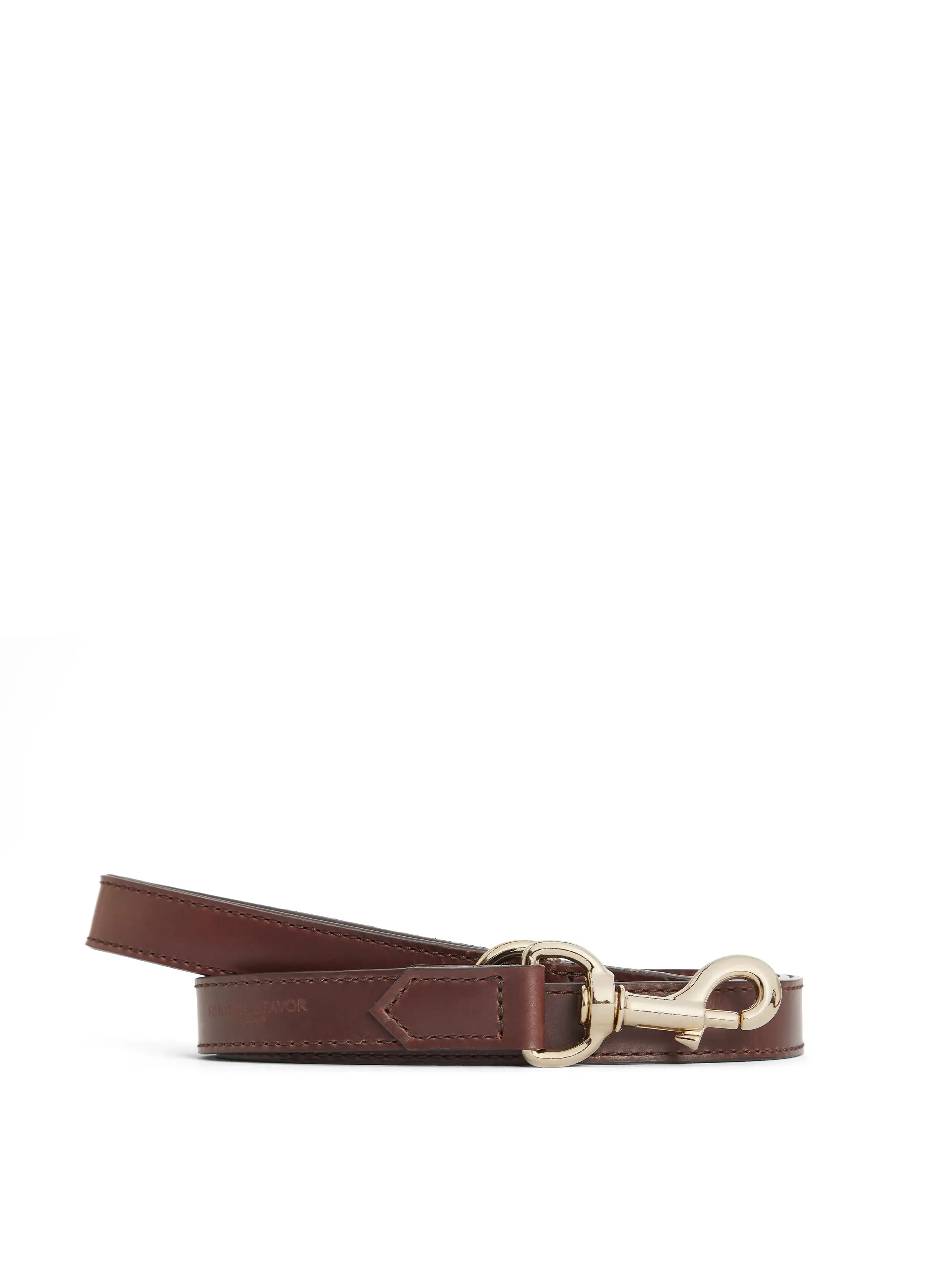 Fitzroy Wide Dog Lead - Tan Leather