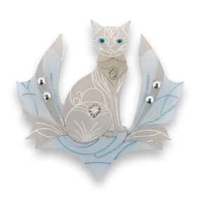 Frost the cat - brooch