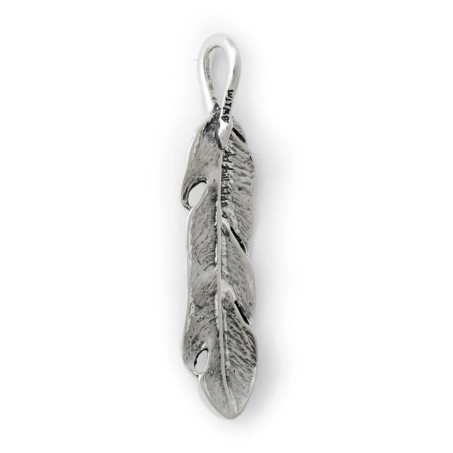 Graffiti Feather Large Pendant