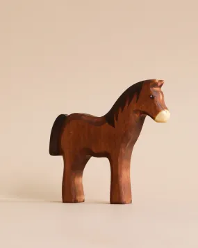 Handmade Holzwald Dark Brown Horse