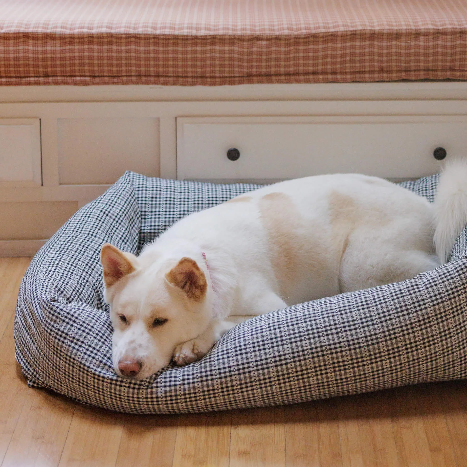 Stylish Soho Black Bolster Dog Bed by Heather Taylor Home - Perfect for Comfort and Elegance