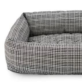 Stylish Soho Black Bolster Dog Bed by Heather Taylor Home - Perfect for Comfort and Elegance