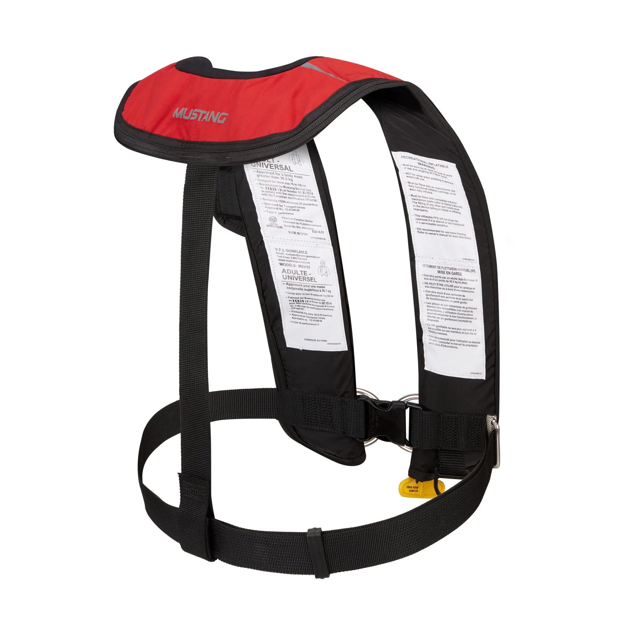 HIT Hydrostatic Inflatable PFD with Tether Point