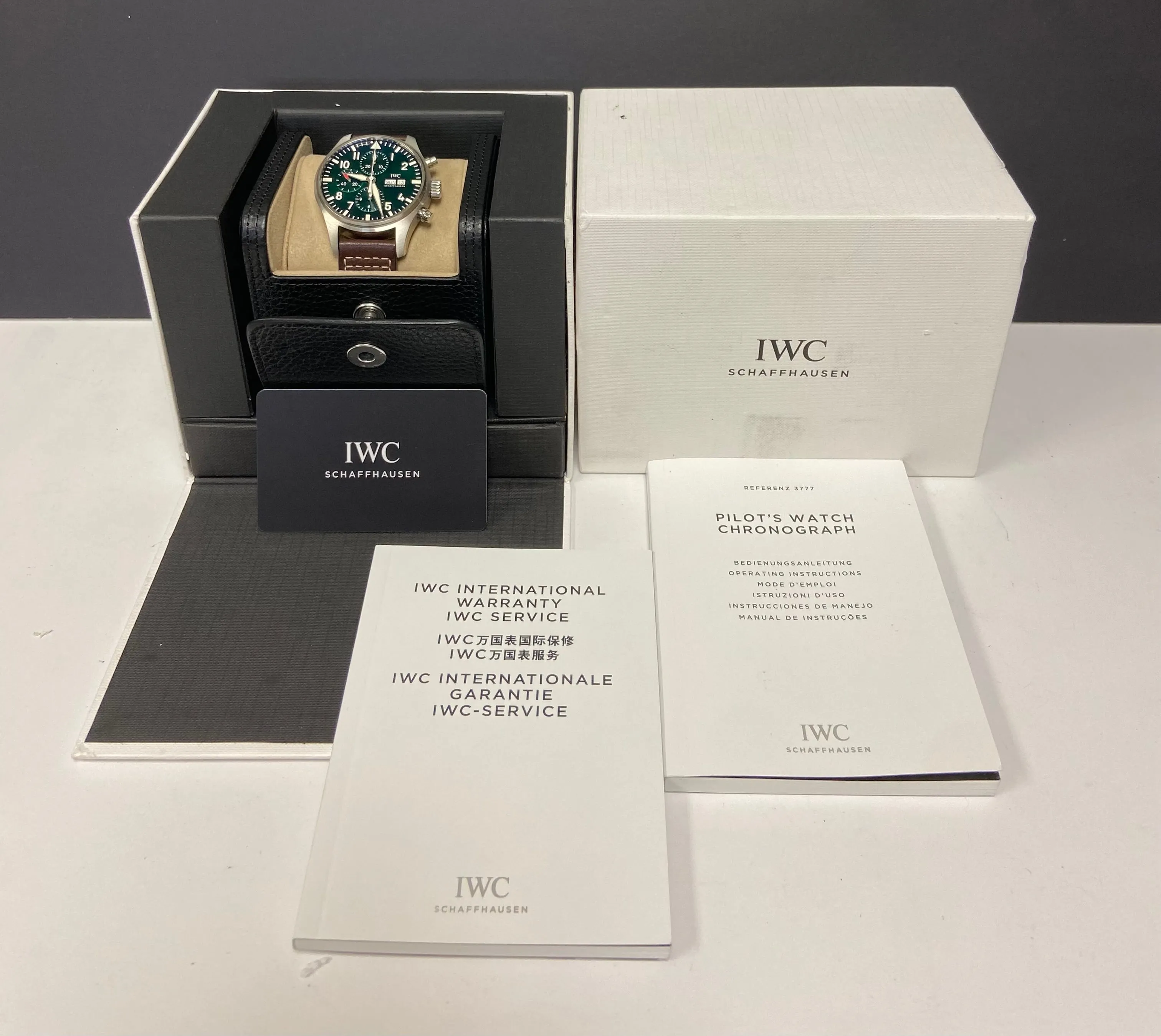 IWC Pilot Chronograph L.E 1000pcs IW377726 Racing Green Dial Automatic Men's Watch