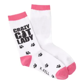 K Bell Crazy Cat Lady Sock