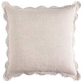 Linen Scallop Sand 55x55