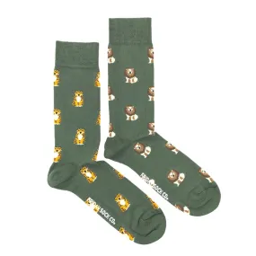 Men's Lion and Tiger Socks