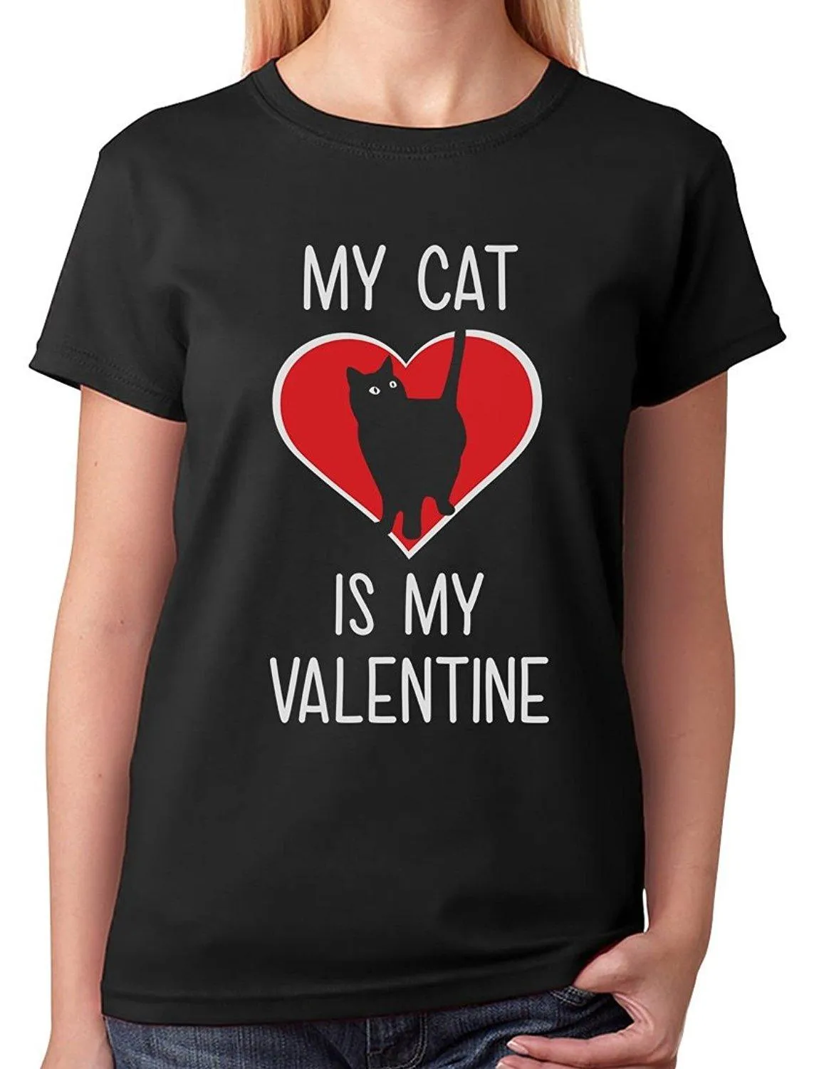 MY CAT IS MY VALENTINE TEE