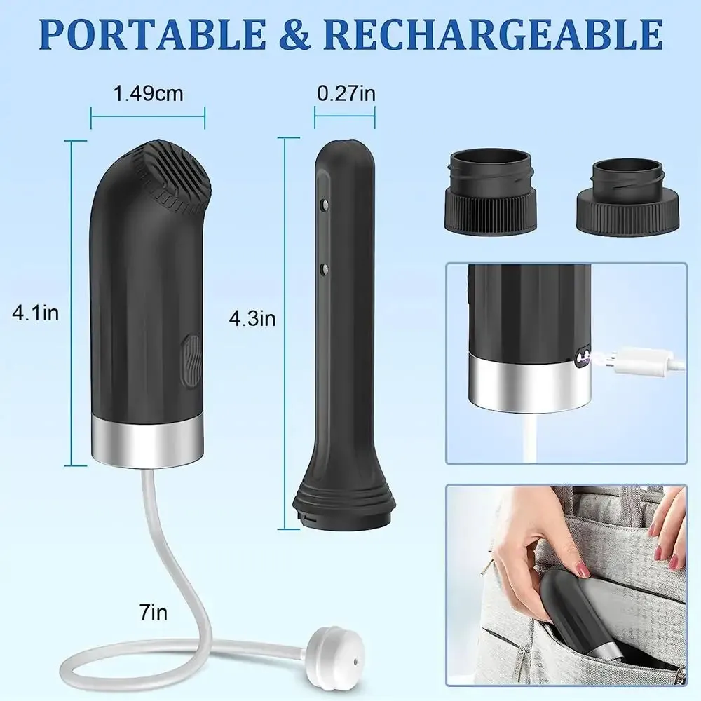 Personal Travel Bidet Douche Automatic Enemas Nozzles for Universal Bottles