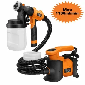 Professional HVLP Paint Sprayer with 3 Spray Patterns & Two Paint Canisters