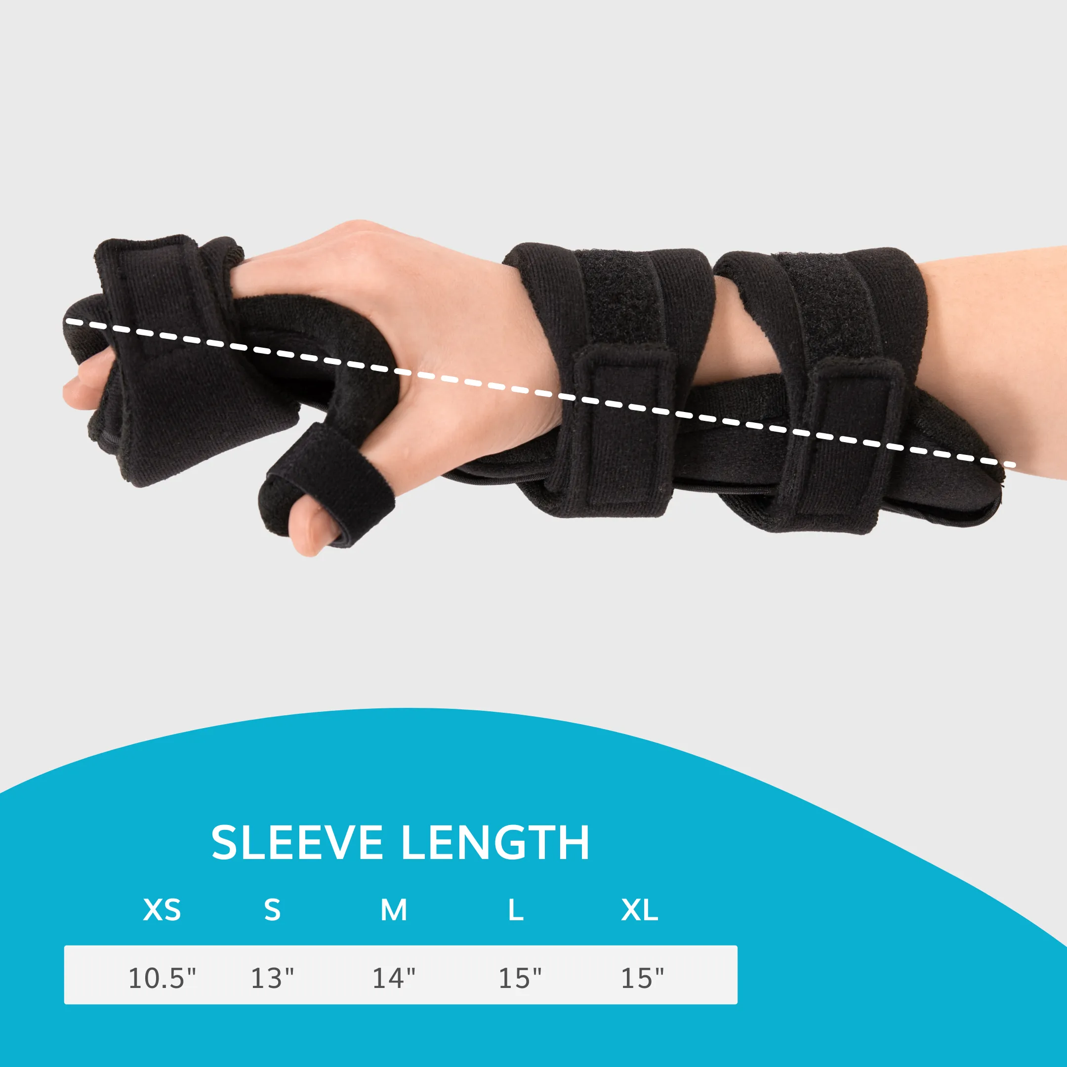 Resting Hand Splint | Day or Night Soft Wrist and Finger Immobilizer Brace for Surgery or Stroke Recovery