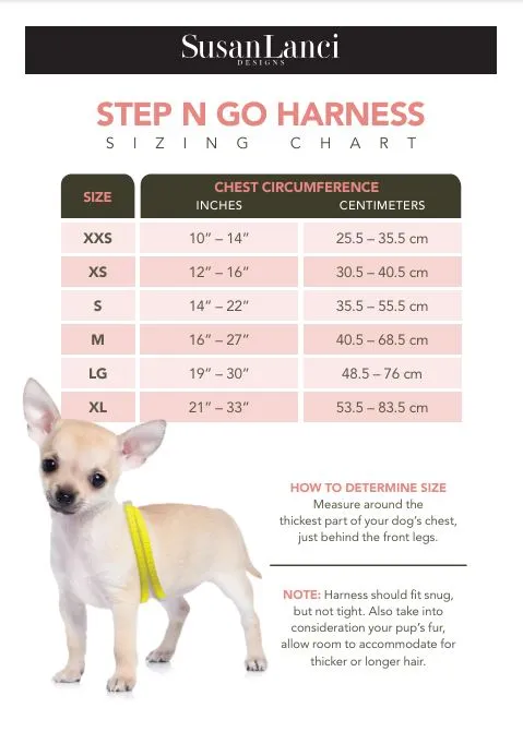 Tinkies Garden Step N Go Leash Harness