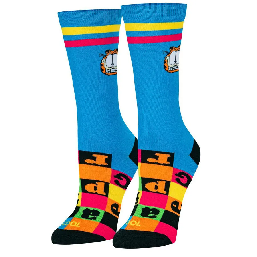 Women's Garfield Checkerboard Socks